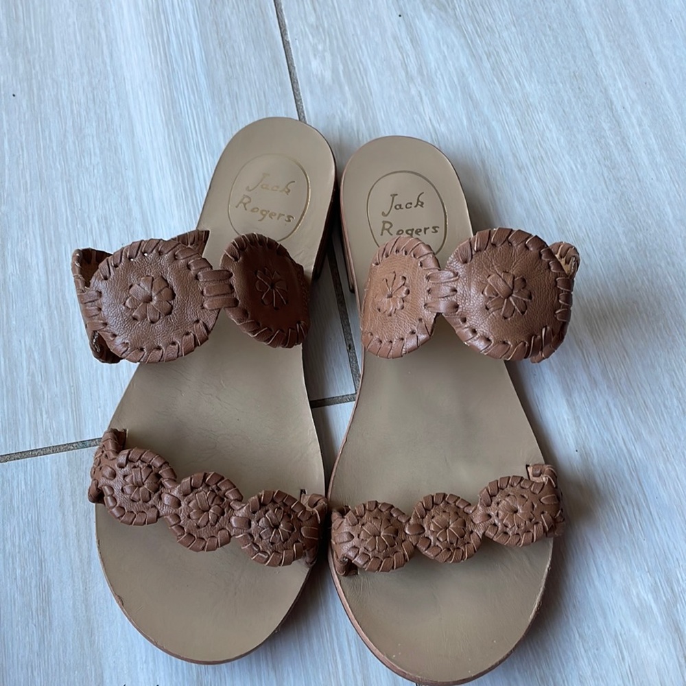 Jack Rogers Lauren Sandal in Cognac